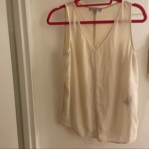Banana Republic Cream Sleeveless Blouse